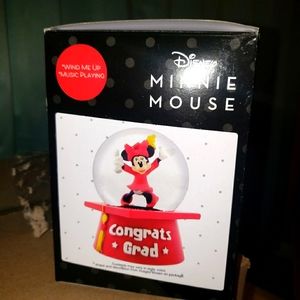 Graduation Minnie Mouse Snow Globe